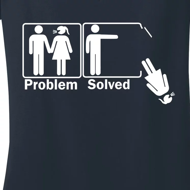 Problem Solved Women's V-Neck T-Shirt