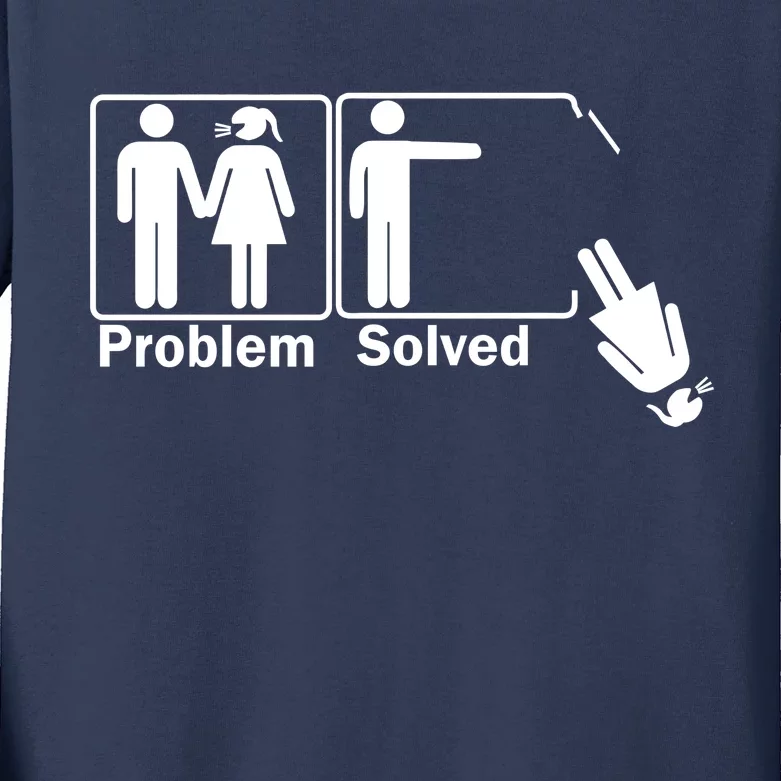 Problem Solved Kids Long Sleeve Shirt