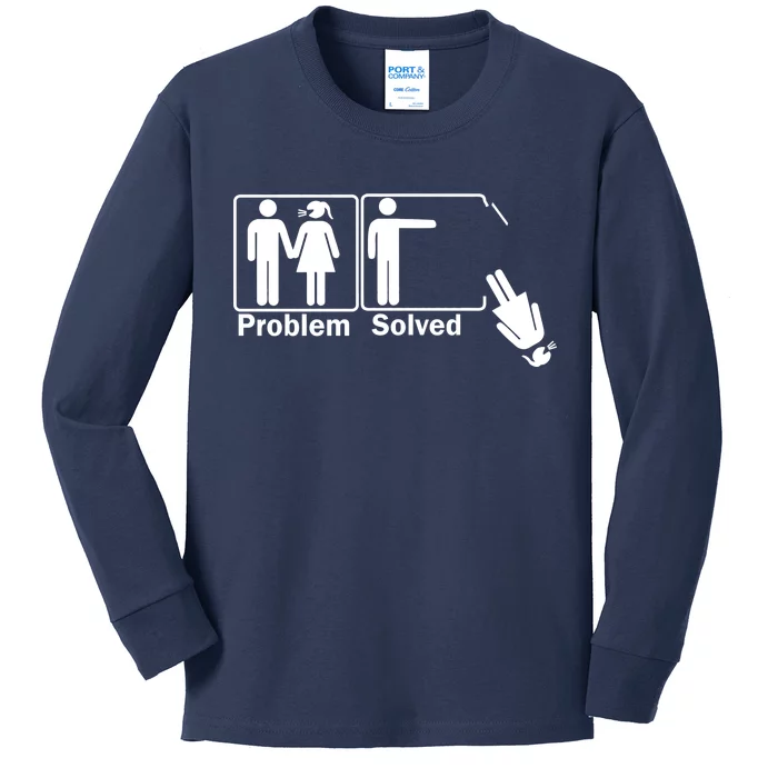 Problem Solved Kids Long Sleeve Shirt