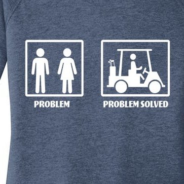 Problem Solved Golf Wife Funny Women’s Perfect Tri Tunic Long Sleeve Shirt