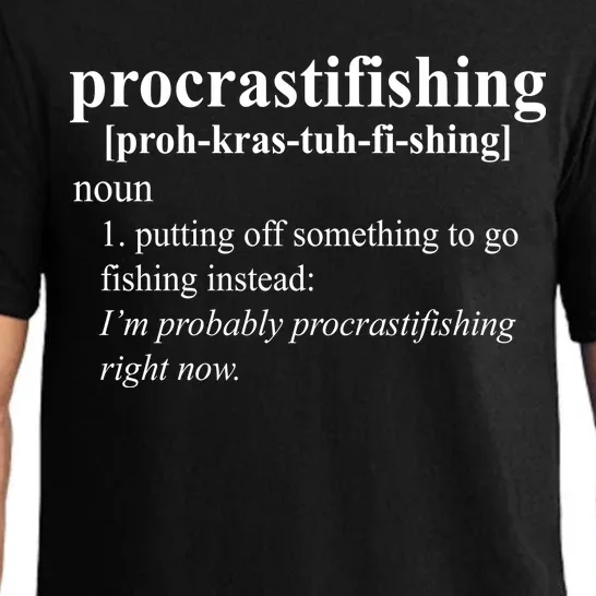 Procrastifishing Definition Pajama Set