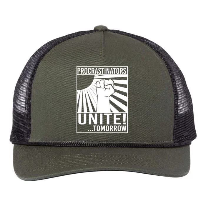 Procrastinators Unite Tomorrow Retro Rope Trucker Hat Cap