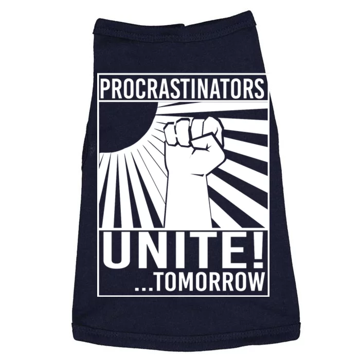 Procrastinators Unite Tomorrow Doggie Tank