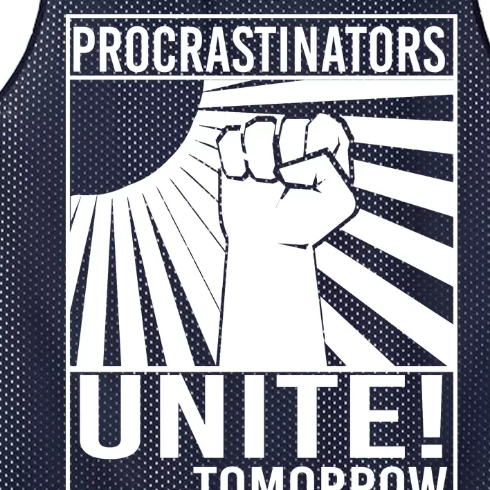 Procrastinators Unite Tomorrow Mesh Reversible Basketball Jersey Tank