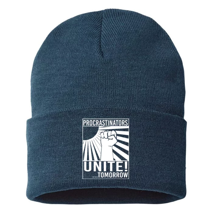 Procrastinators Unite Tomorrow Sustainable Knit Beanie