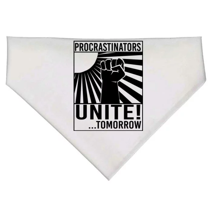 Procrastinators Unite Tomorrow USA-Made Doggie Bandana