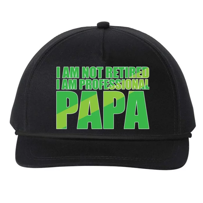 Professional Papa Im Not Retired Snapback Five-Panel Rope Hat