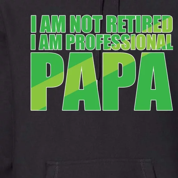 Professional Papa Im Not Retired Premium Hoodie