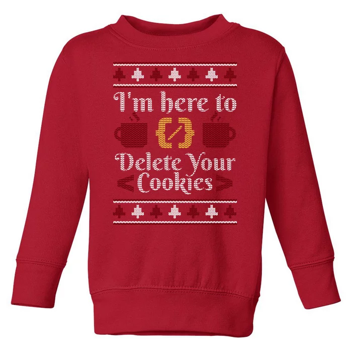 Programmer Ugly Christmas Sweater Toddler Sweatshirt