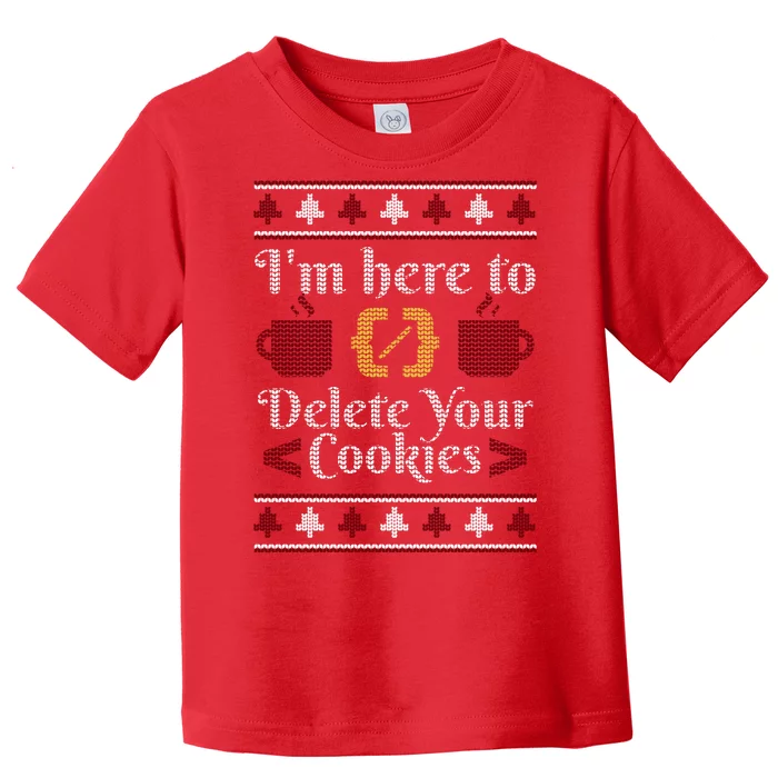 Programmer Ugly Christmas Sweater Toddler T-Shirt