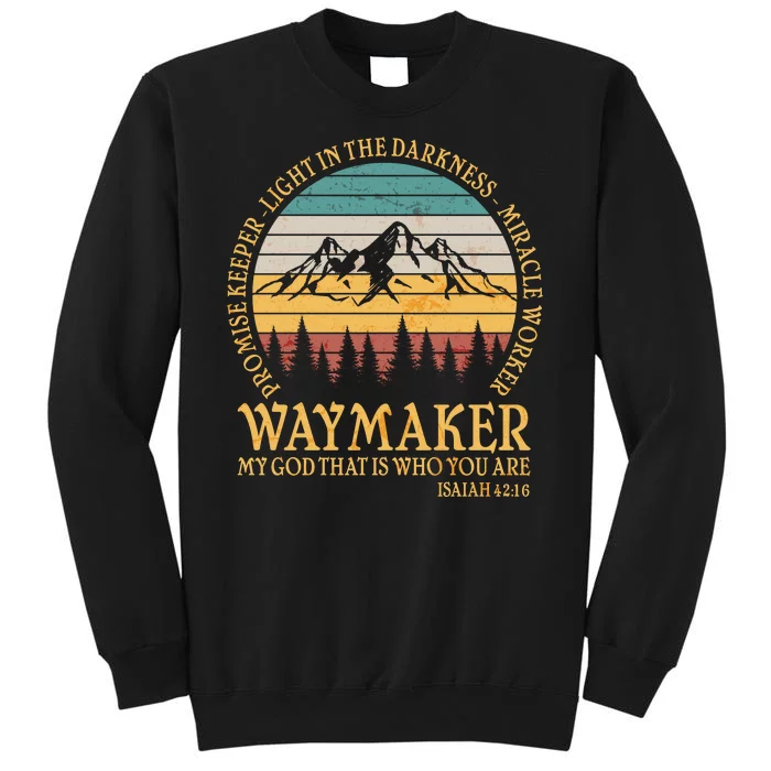 Promise Keeper Waymaker Isaiah Forest Mountains Tall Sweatshirt