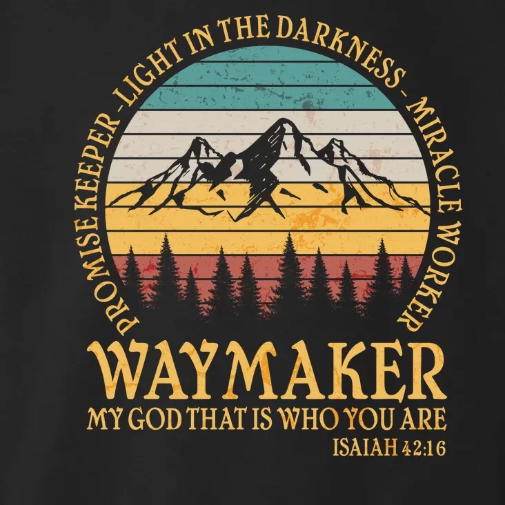 Promise Keeper Waymaker Isaiah Forest Mountains Toddler Hoodie