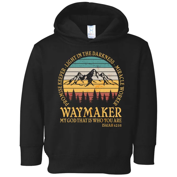 Promise Keeper Waymaker Isaiah Forest Mountains Toddler Hoodie