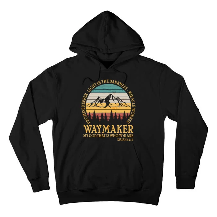 Promise Keeper Waymaker Isaiah Forest Mountains Tall Hoodie