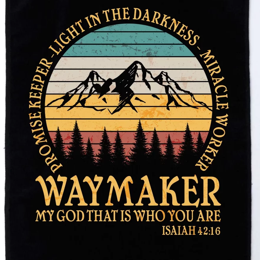 Promise Keeper Waymaker Isaiah Forest Mountains Platinum Collection Golf Towel