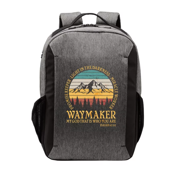 Promise Keeper Waymaker Isaiah Forest Mountains Vector Backpack