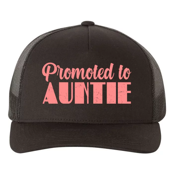 Promoted To Auntie New Baby Niece Nephew Yupoong Adult 5-Panel Trucker Hat