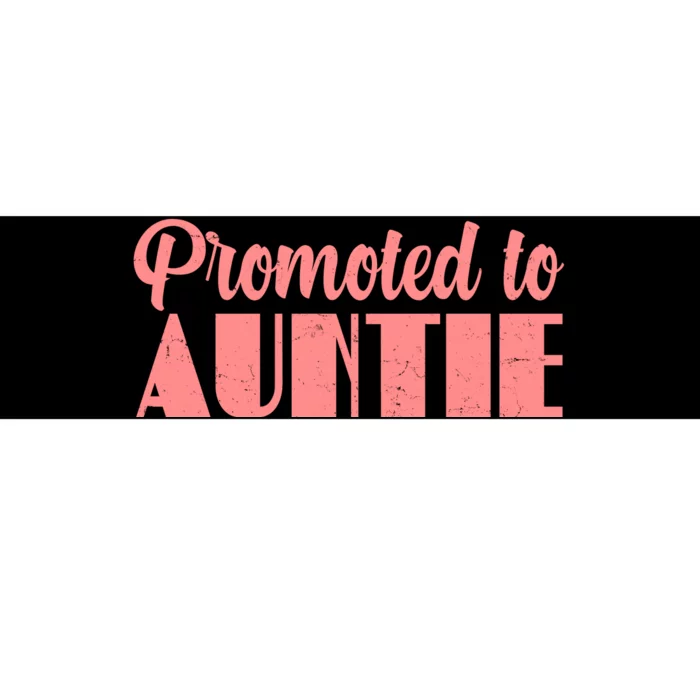 Promoted To Auntie New Baby Niece Nephew Bumper Sticker