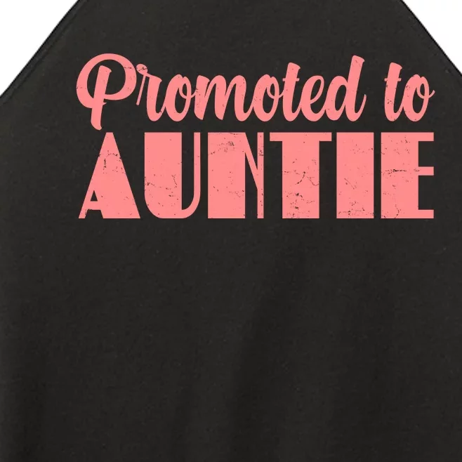 Promoted To Auntie New Baby Niece Nephew Women’s Perfect Tri Rocker Tank