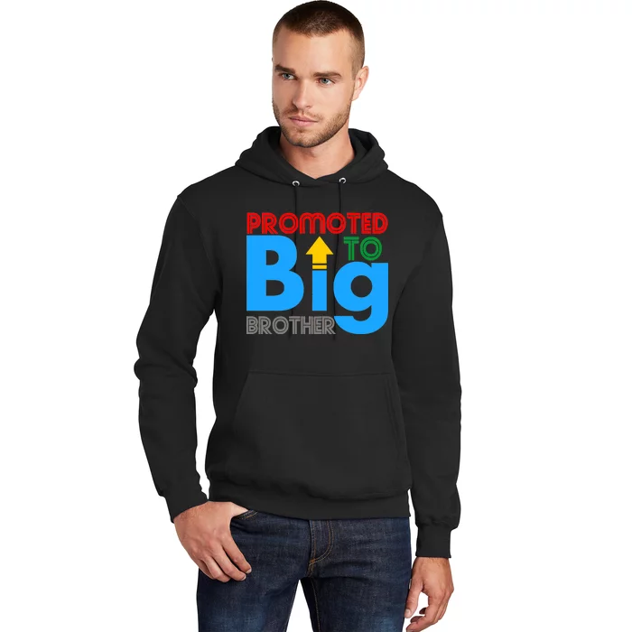 Promoted To Big Brother Colorful Logo Hoodie