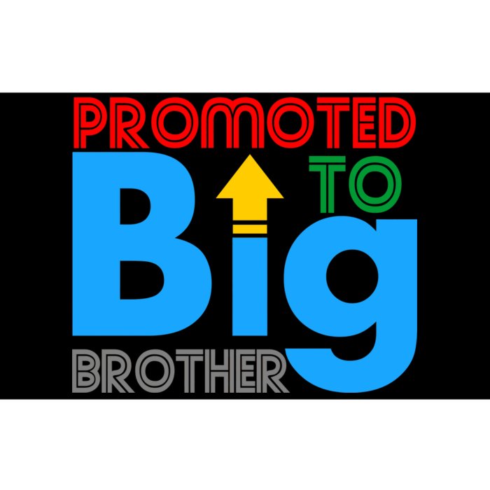 Promoted To Big Brother Colorful Logo Bumper Sticker