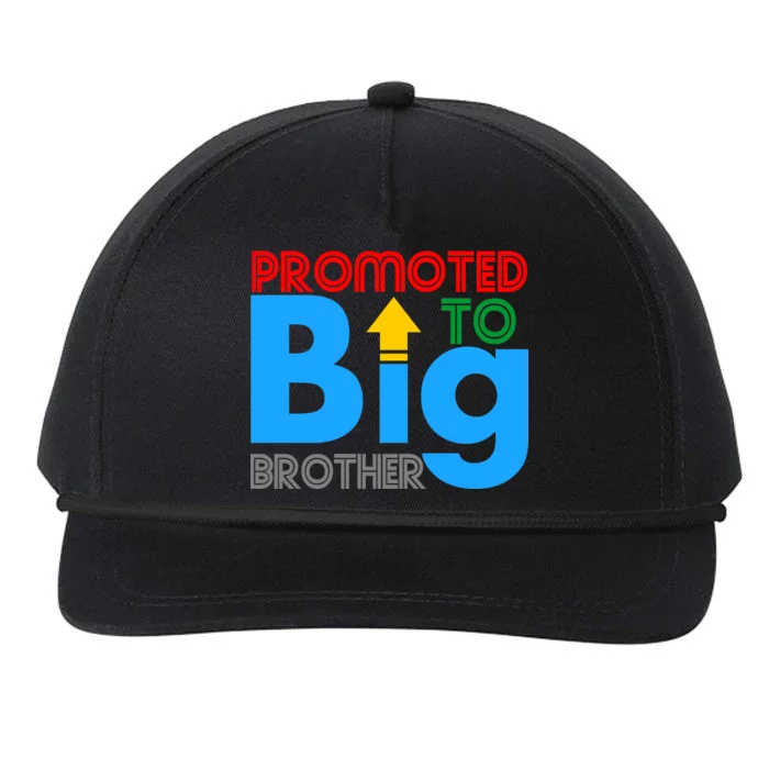 Promoted To Big Brother Colorful Logo Snapback Five-Panel Rope Hat