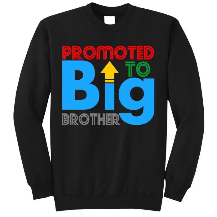 Promoted To Big Brother Colorful Logo Tall Sweatshirt