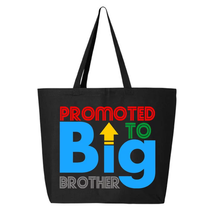 Promoted To Big Brother Colorful Logo 25L Jumbo Tote