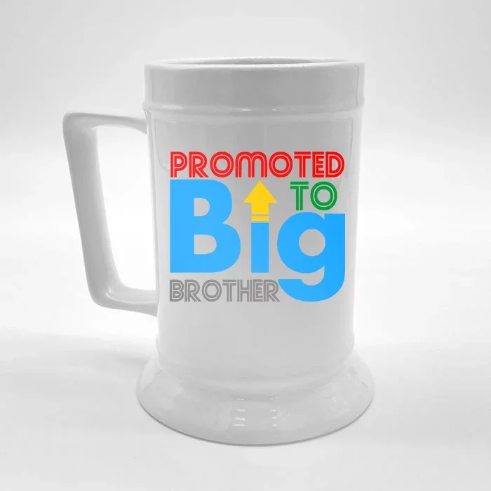 Promoted To Big Brother Colorful Logo Front & Back Beer Stein