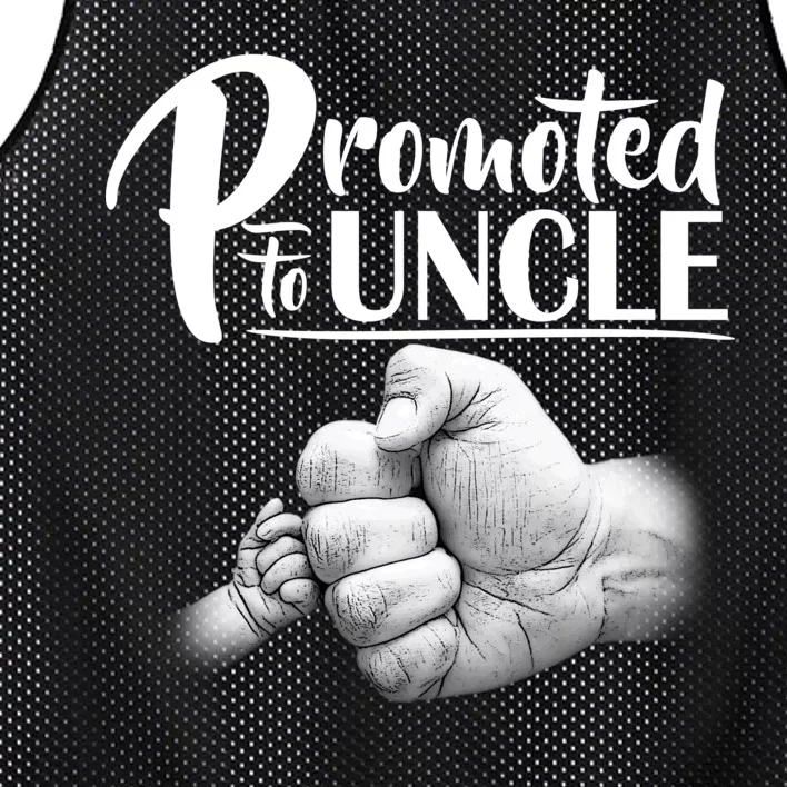 Promoted To Uncle Mesh Reversible Basketball Jersey Tank