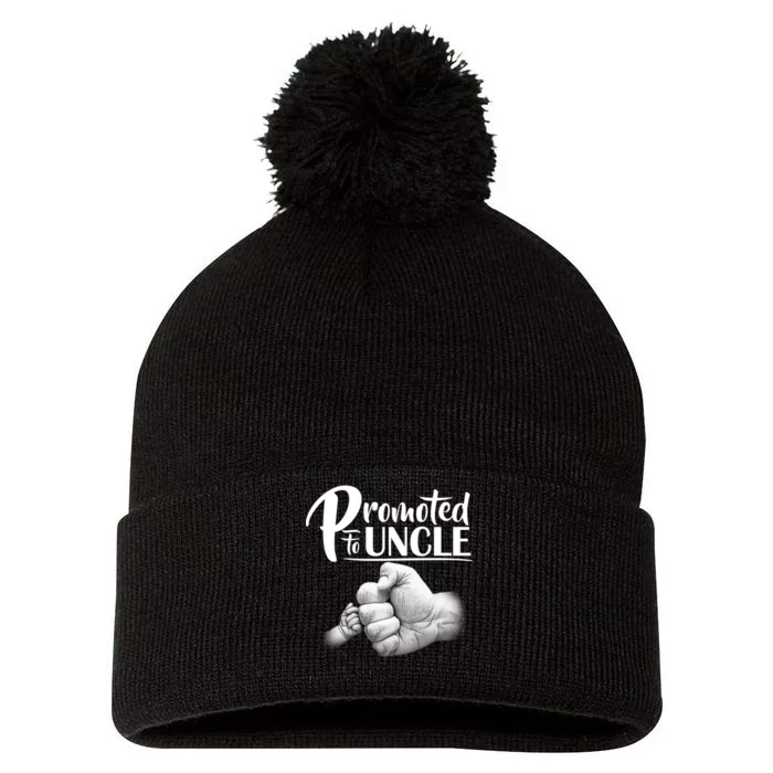 Promoted To Uncle Pom Pom 12in Knit Beanie