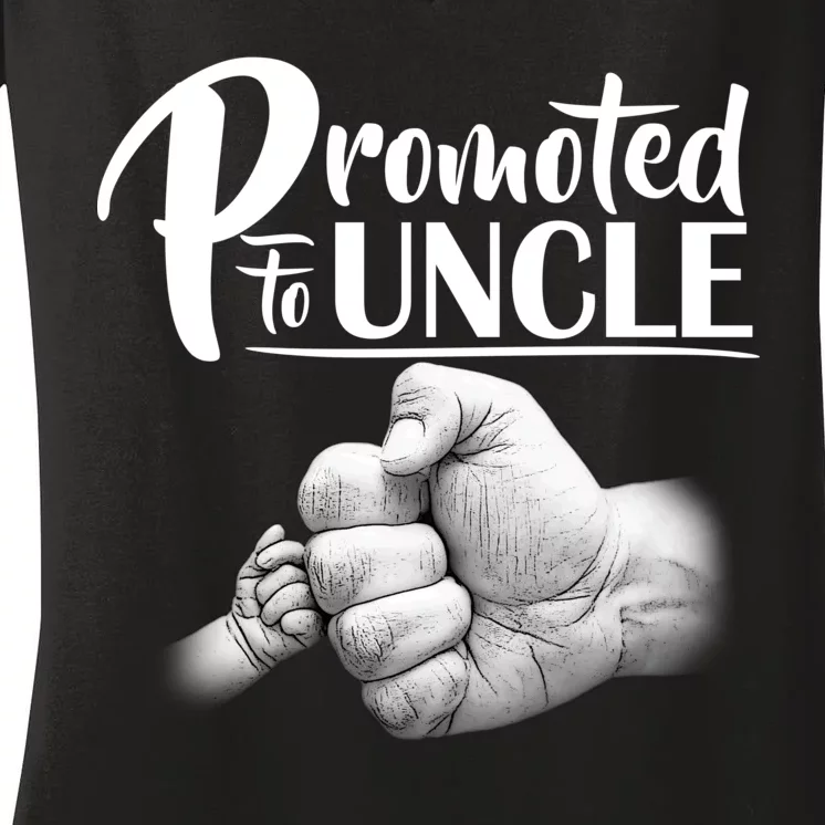 Promoted To Uncle Women's V-Neck T-Shirt