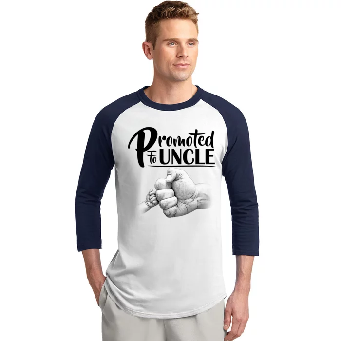 Promoted To Uncle Baseball Sleeve Shirt