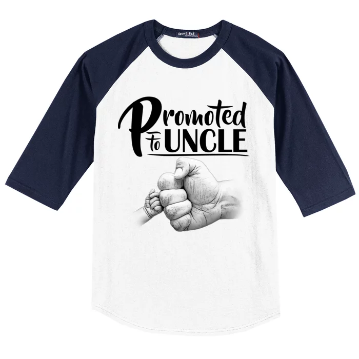 Promoted To Uncle Baseball Sleeve Shirt