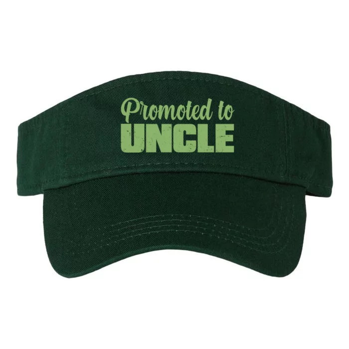 Promoted to Uncle New Baby Niece Nephew Valucap Bio-Washed Visor