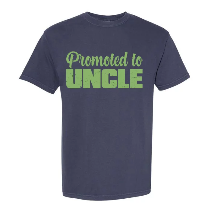 Promoted to Uncle New Baby Niece Nephew Garment-Dyed Heavyweight T-Shirt