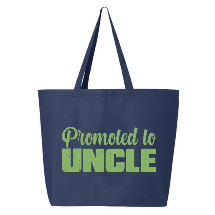 Promoted to Uncle New Baby Niece Nephew 25L Jumbo Tote