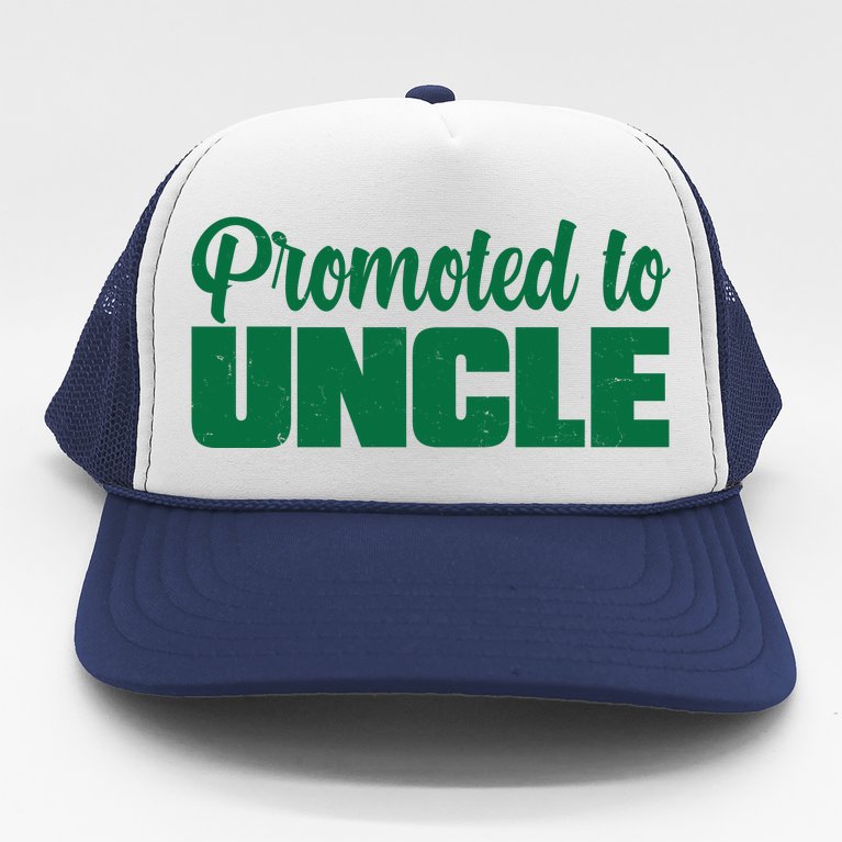 Promoted to Uncle New Baby Niece Nephew Trucker Hat