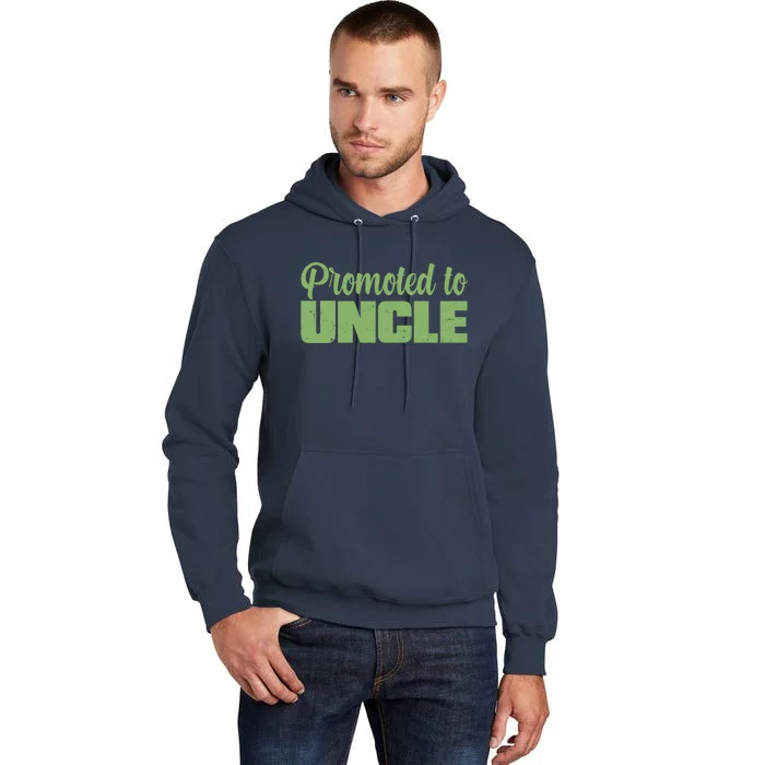 Promoted to Uncle New Baby Niece Nephew Tall Hoodie