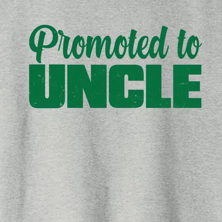 Promoted to Uncle New Baby Niece Nephew Women's Crop Top Tee