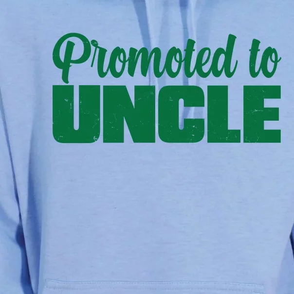 Promoted to Uncle New Baby Niece Nephew Unisex Surf Hoodie