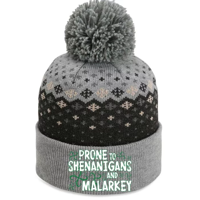 Prone To Shenanigans And Malarkey The Baniff Cuffed Pom Beanie