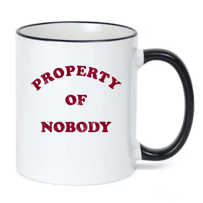 Property Of Nobody Black Color Changing Mug