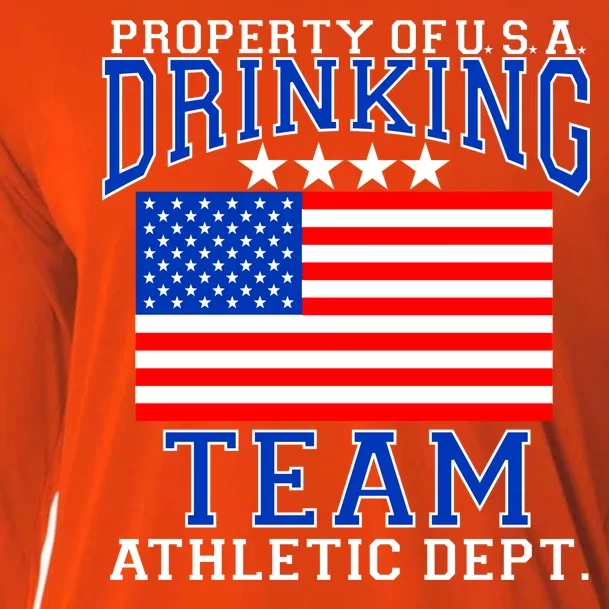 Property of U.S.A. Drinking Team Cooling Performance Long Sleeve Crew