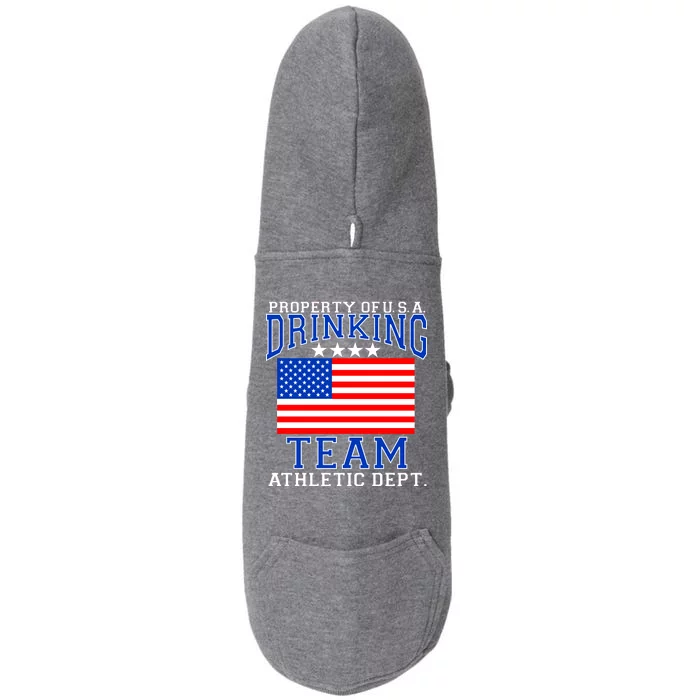 Property of U.S.A. Drinking Team Doggie 3-End Fleece Hoodie