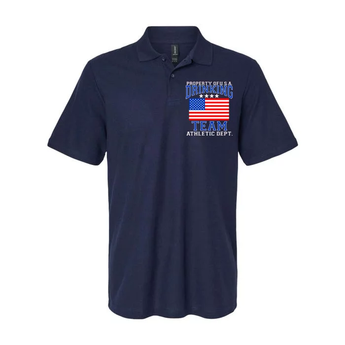 Property of U.S.A. Drinking Team Softstyle Adult Sport Polo