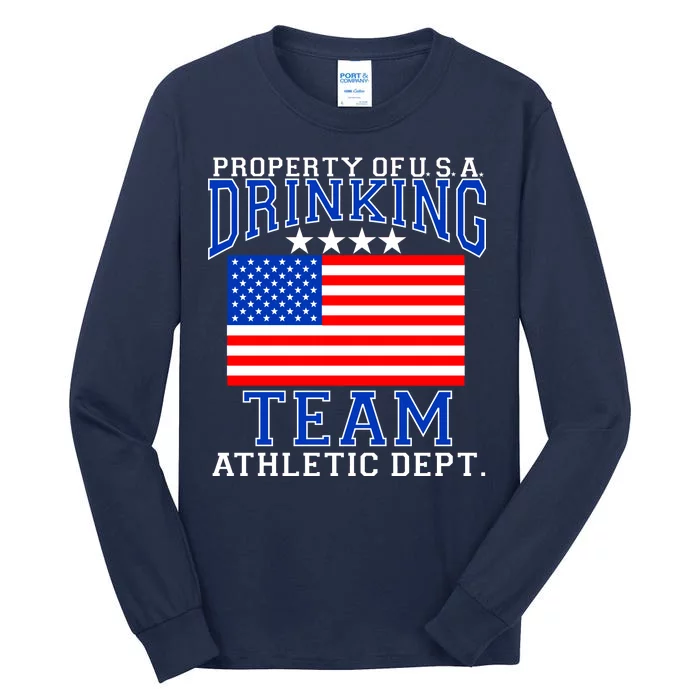 Property of U.S.A. Drinking Team Tall Long Sleeve T-Shirt