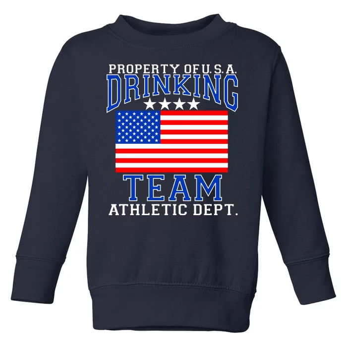 Property of U.S.A. Drinking Team Toddler Sweatshirt