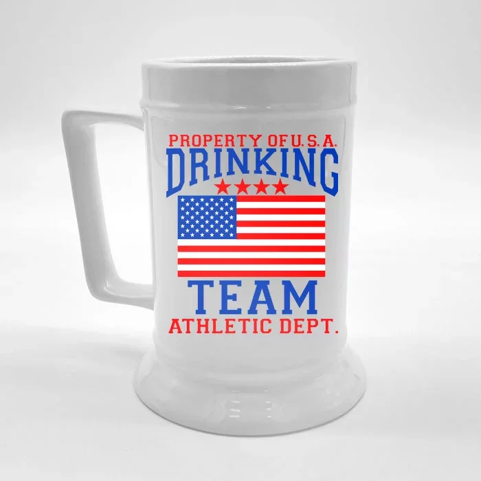 Property of U.S.A. Drinking Team Front & Back Beer Stein