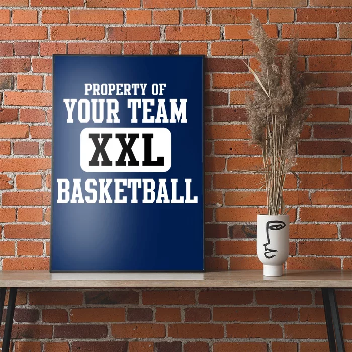 Property Of Your Team XXL Sports Personalize Text Poster